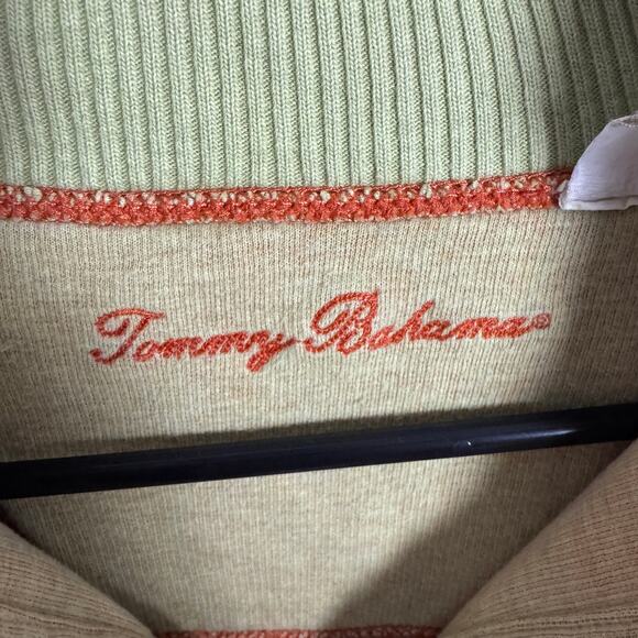 Tommy Bahama Cotton Quarter Zip Long Sleeve Sweater US Men's L - Picture 3 of 7